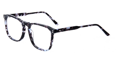 Men Cristal Eyeglasses: Stevie -  Blue Tortoise - SpecSMART Eye Clinic (Diagonal View)